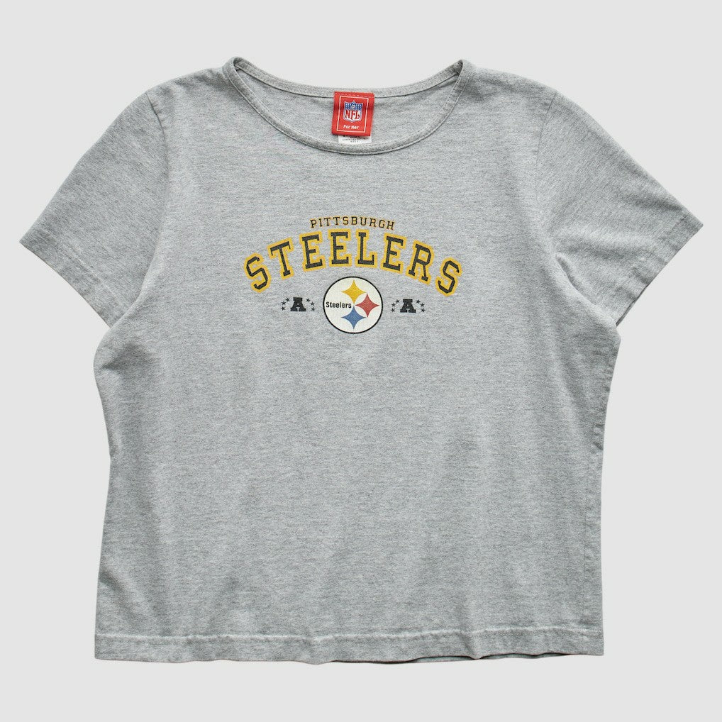 Pittsburgh Steelers NFL 2000s T-Shirt - Gray Vintage cheap