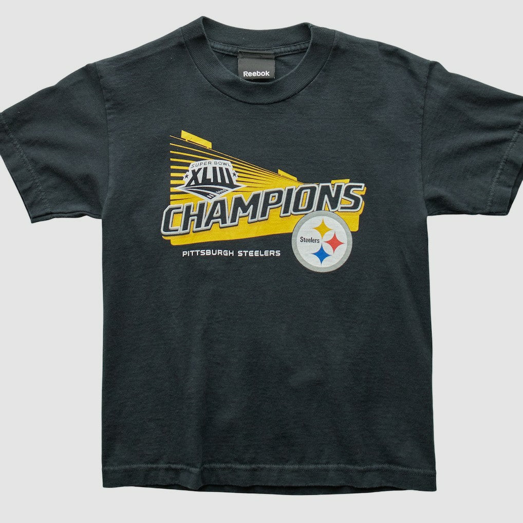 Pittsburgh Steelers Reebok 2009 T-Shirt - Black Vintage cheap