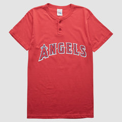 Los Angeles Angels Majestic 90s T-Shirt - Red Vintage