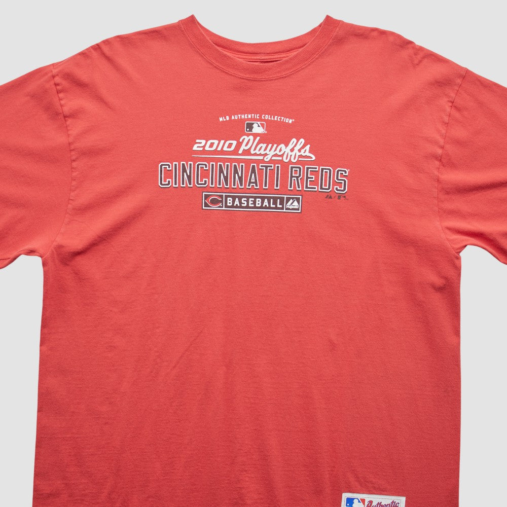 Cincinnati Reds Majestic 2010 T-Shirt - Red Vintage