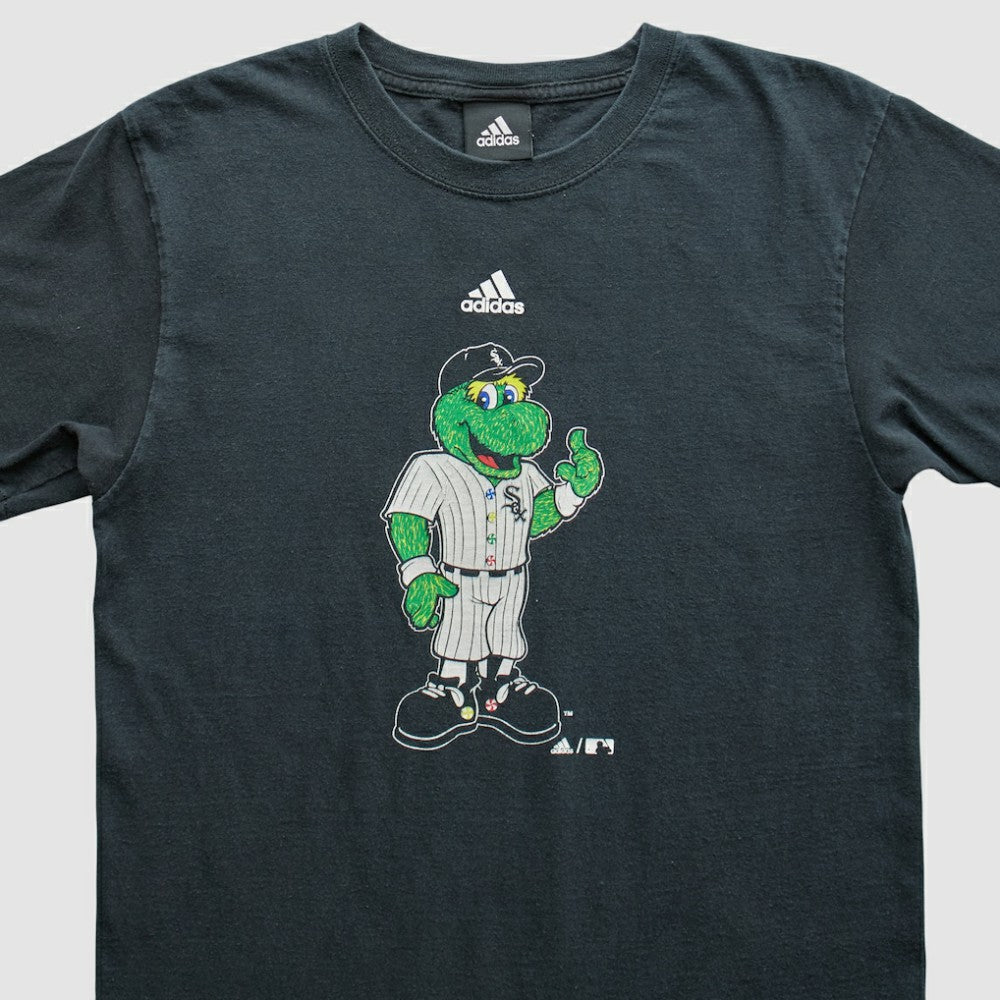 Chicago White Sox Adidas 2000s T-Shirt - Black Vintage