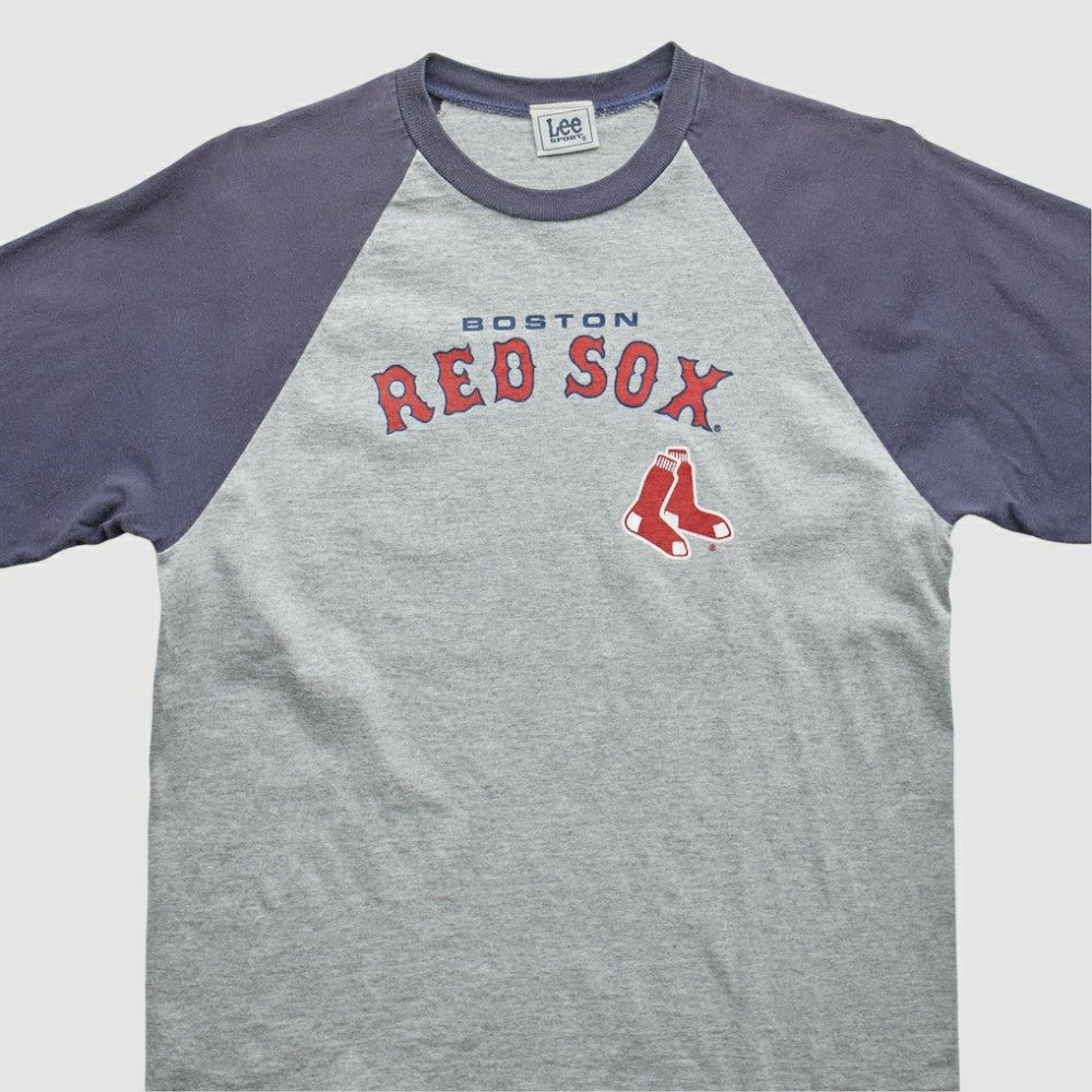 Boston Red Sox Lee Apparel 2000s T-Shirt - Gray Vintage