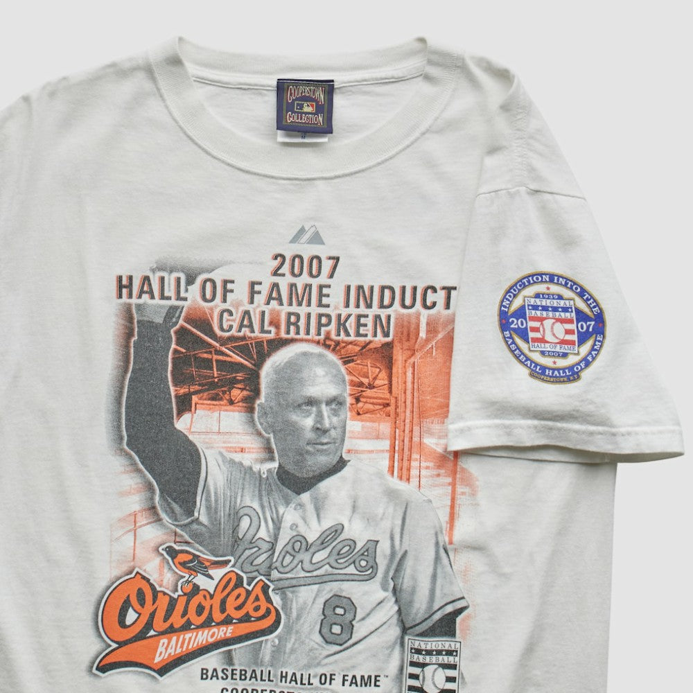 Baltimore Orioles Majestic Cooperstown Collection 2007 T-Shirt - White Vintage