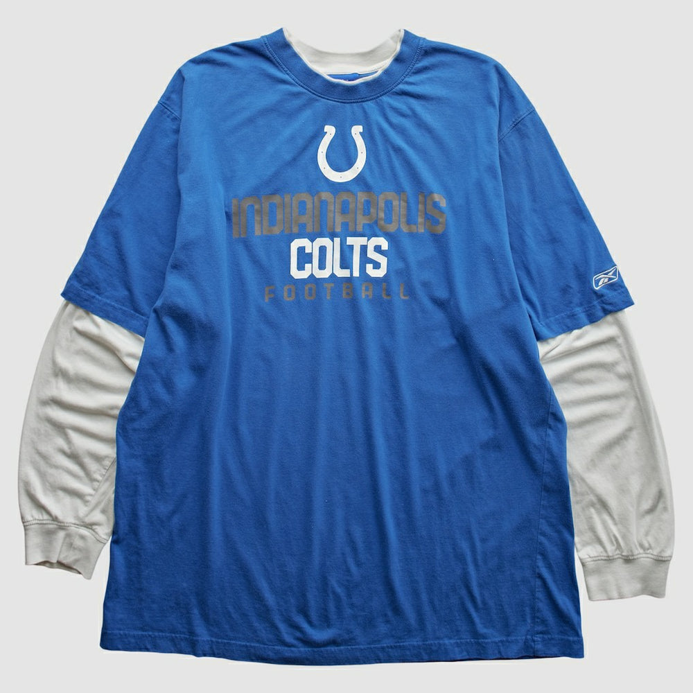 Indianapolis Colts Reebok 2000s T-Shirt - Blue Vintage on sale