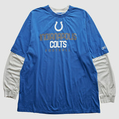 Indianapolis Colts Reebok 2000s T-Shirt - Blue Vintage on sale