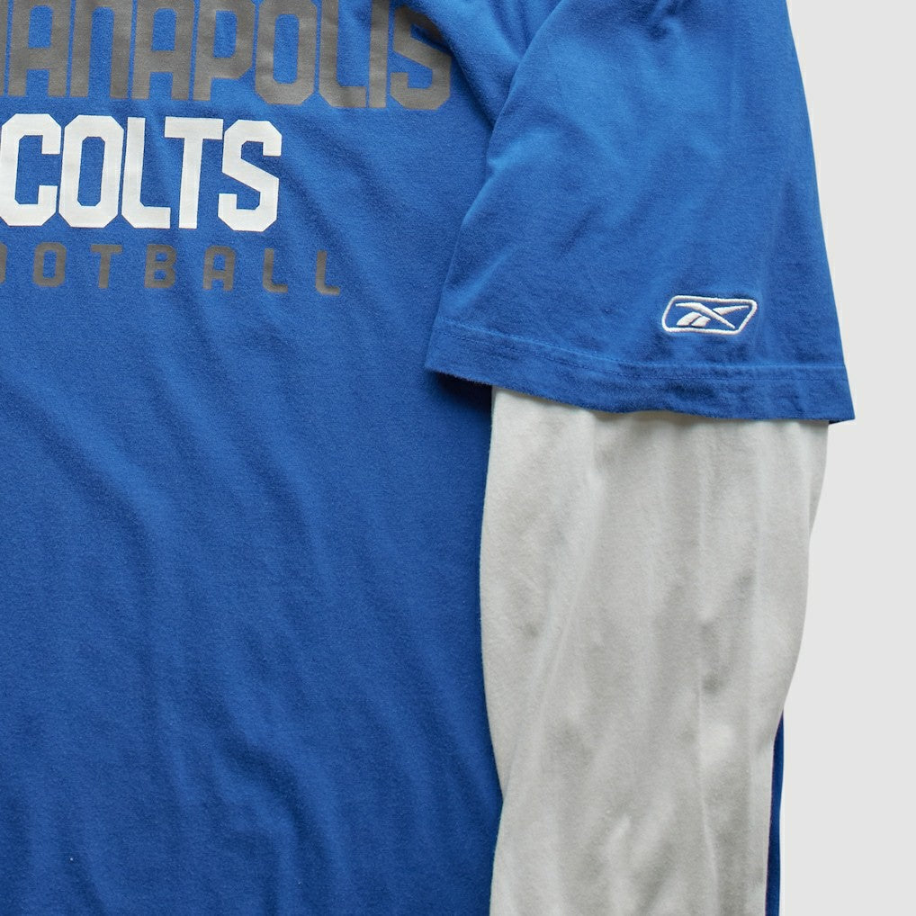 Indianapolis Colts Reebok 2000s T-Shirt - Blue Vintage on sale