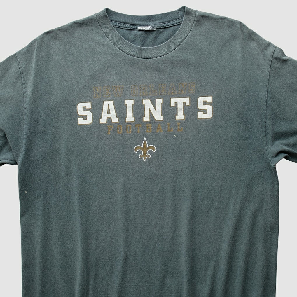 New Orleans Saints 2000s T-Shirt - Gray Vintage cheap