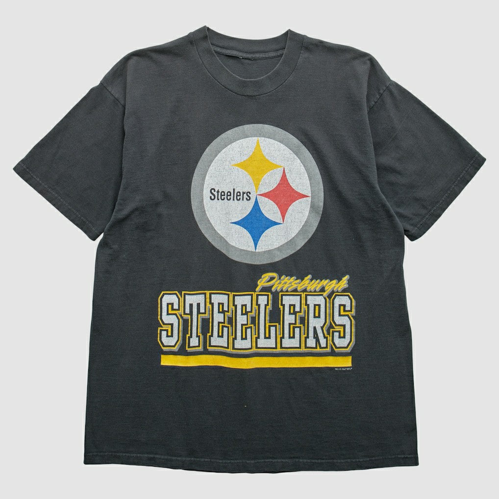 Pittsburgh Steelers 1997 T-Shirt - Black Vintage on sale