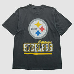 Pittsburgh Steelers 1997 T-Shirt - Black Vintage on sale