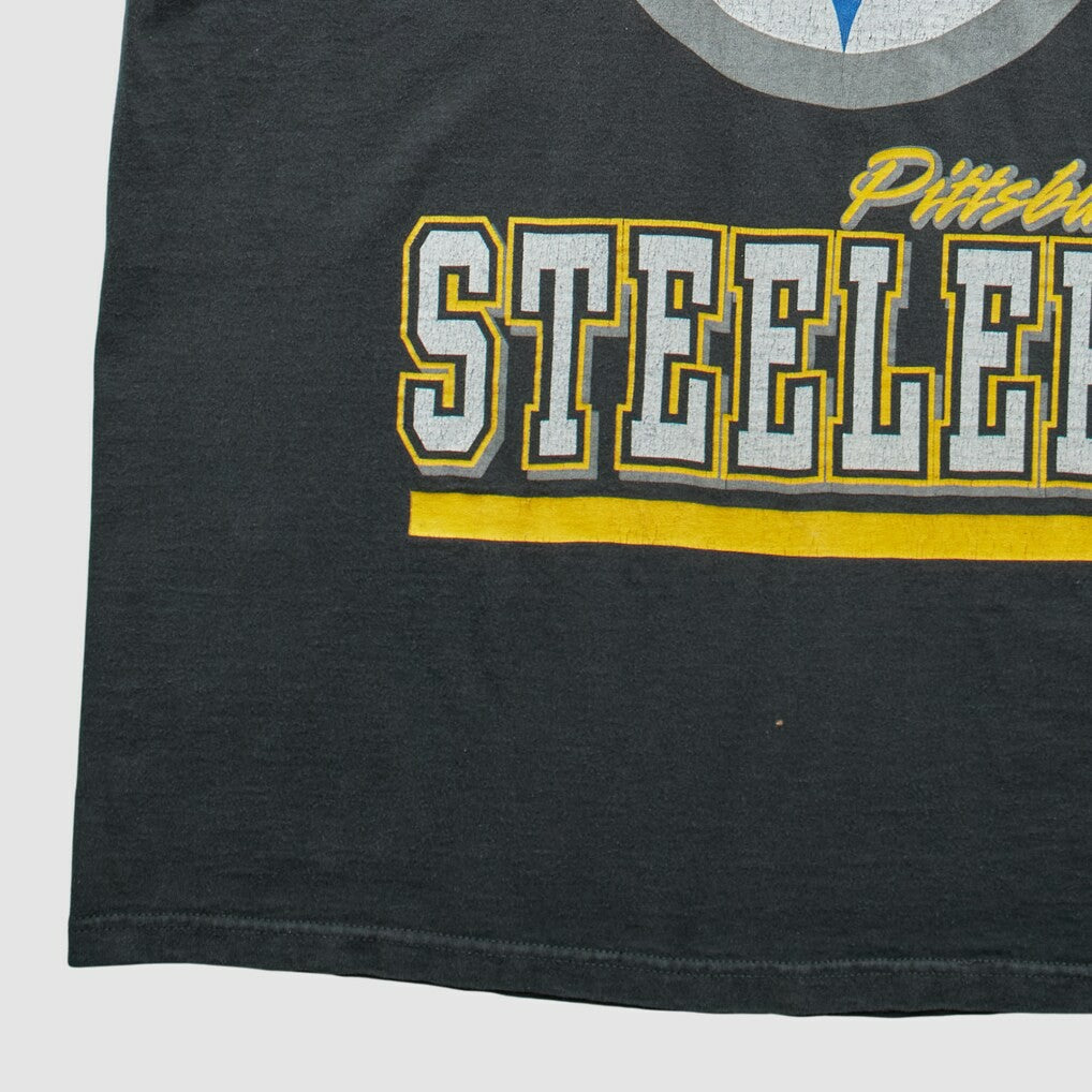 Pittsburgh Steelers 1997 T-Shirt - Black Vintage on sale