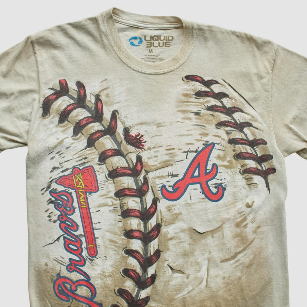 Atlanta Braves Liquid Blue 2014 T-Shirt - Beige Vintage