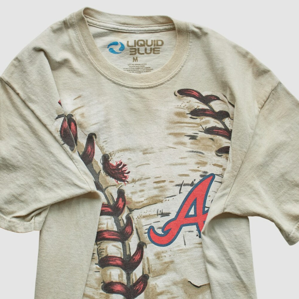 Atlanta Braves Liquid Blue 2014 T-Shirt - Beige Vintage