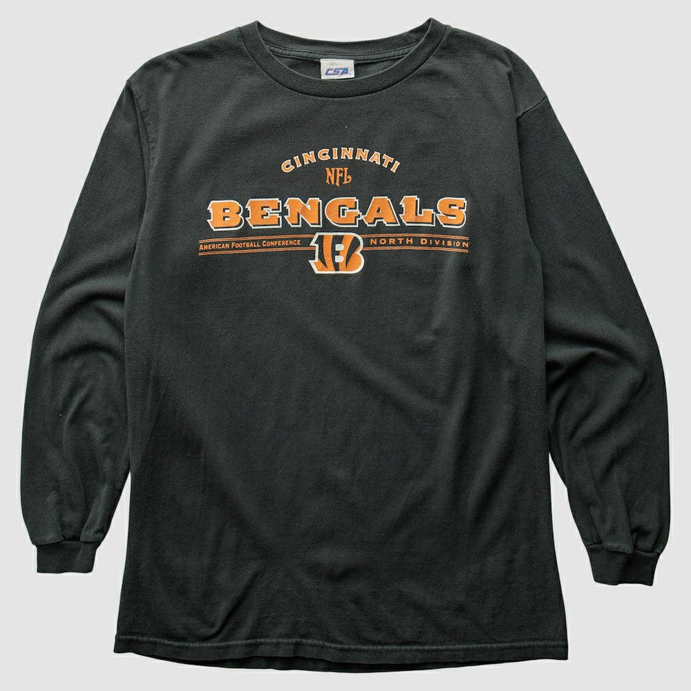 Cincinnati Bengals CSA 2000s T-Shirt - Black Vintage on sale
