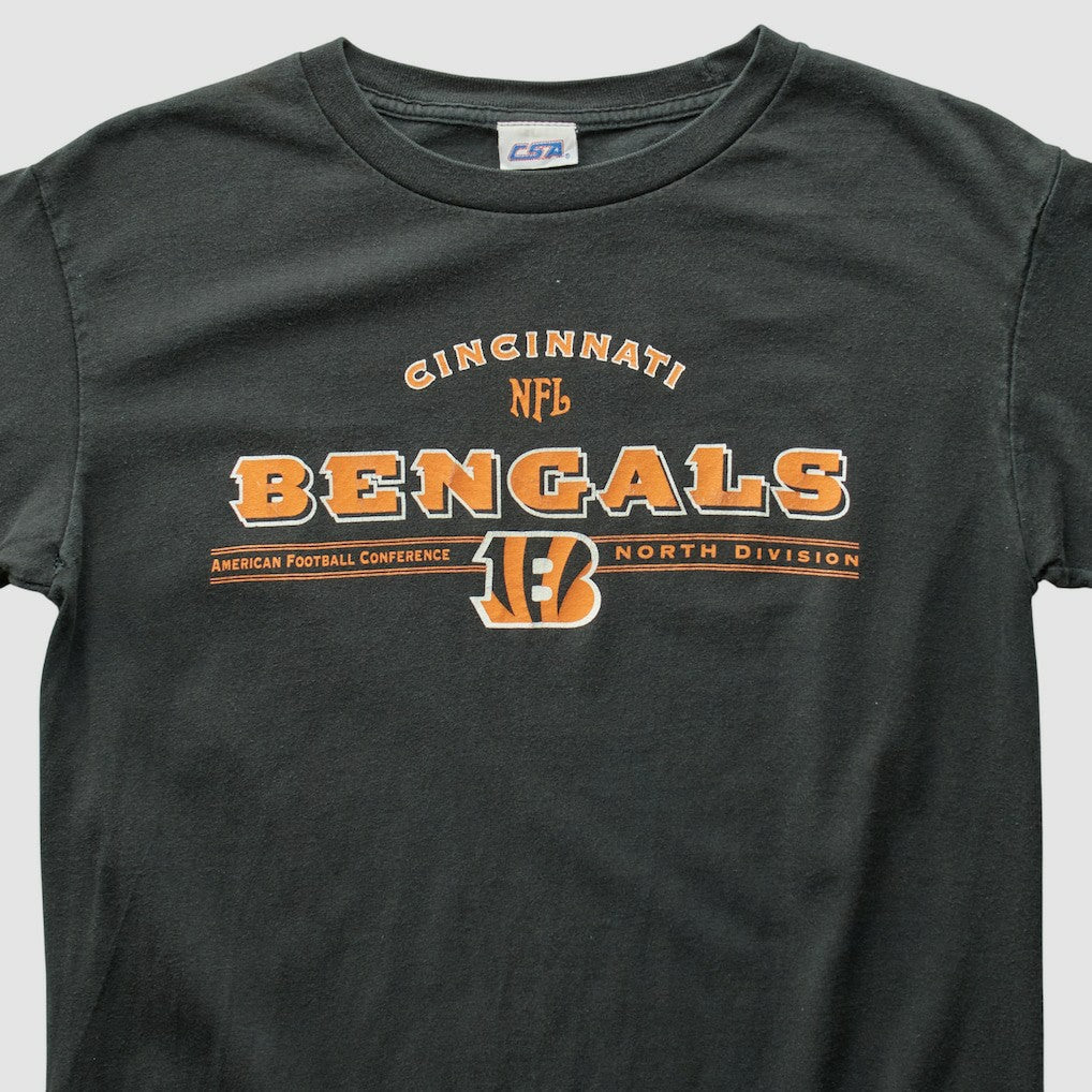 Cincinnati Bengals CSA 2000s T-Shirt - Black Vintage on sale