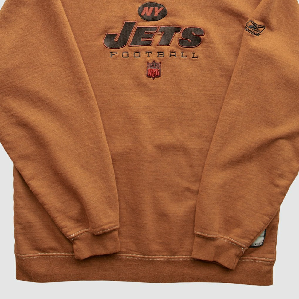 New York Jets Reebok 2000s Pullover Sweatshirt - Brown Vintage online