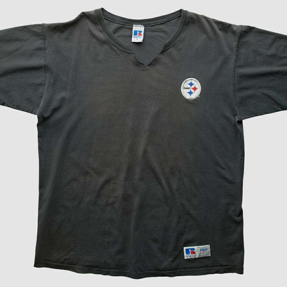 Pittsburgh Steelers Russell 90s T-Shirt - Black Vintage discount