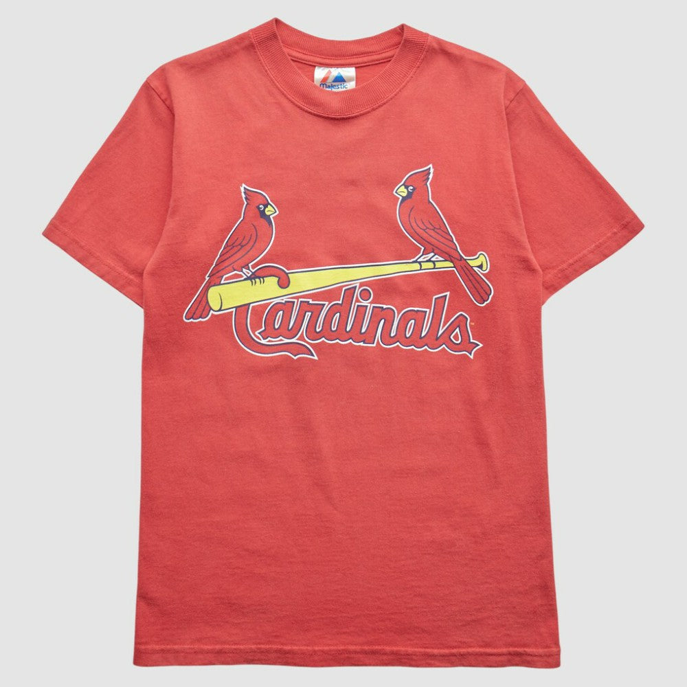 St. Louis Cardinals Majestic 2000s T-Shirt - Red Vintage