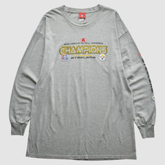 Pittsburgh Steelers NFL 2005 T-Shirt - Gray Vintage on sale