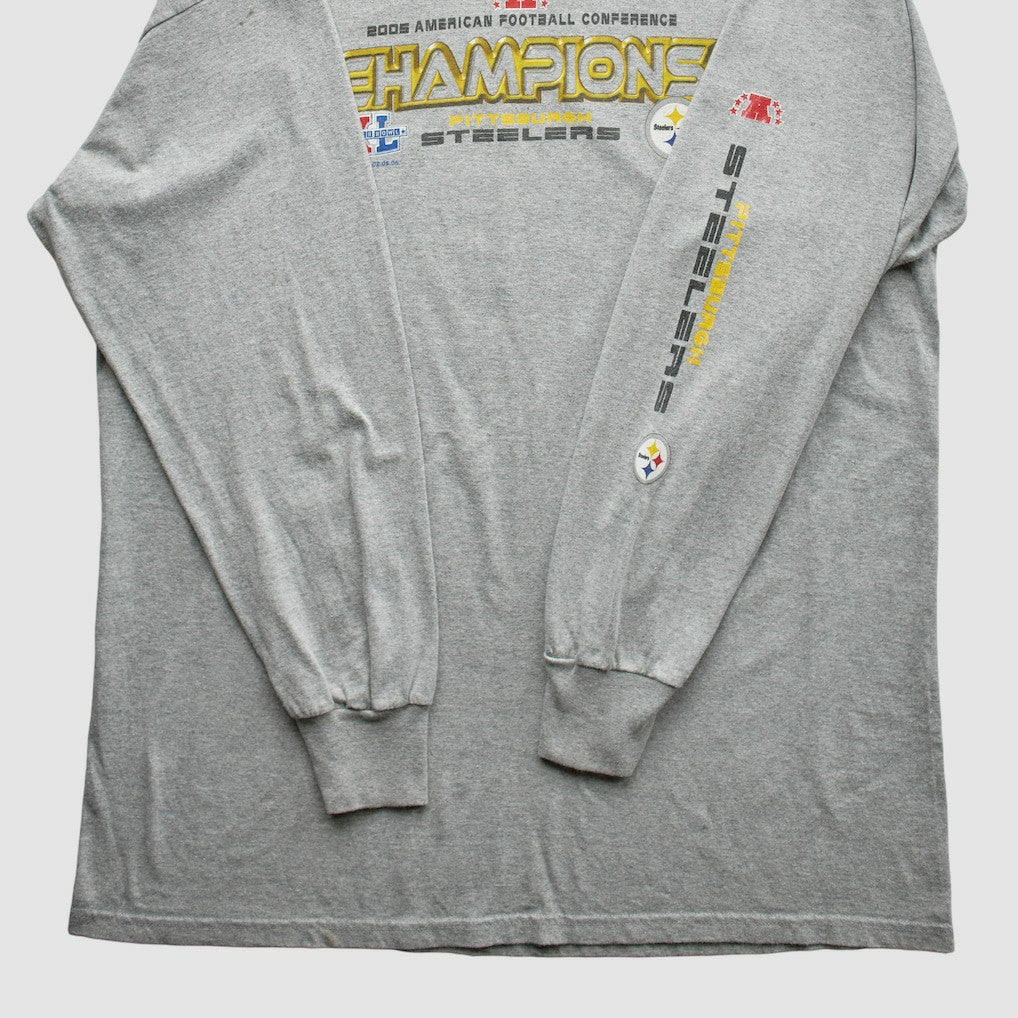 Pittsburgh Steelers NFL 2005 T-Shirt - Gray Vintage on sale