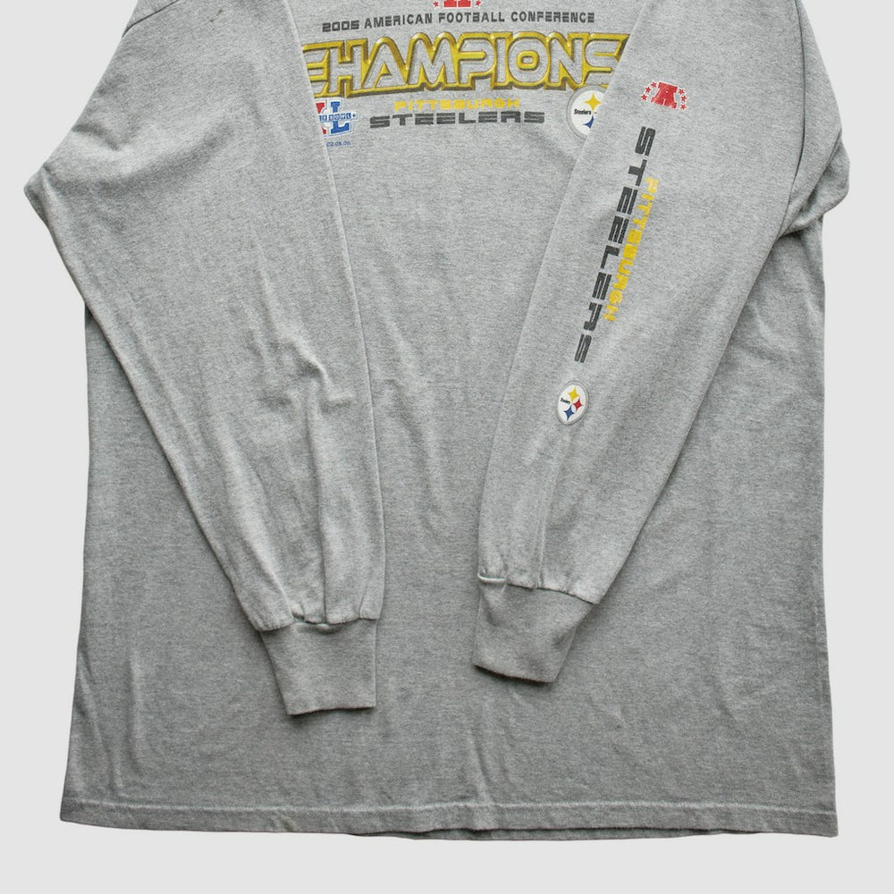 Pittsburgh Steelers NFL 2005 T-Shirt - Gray Vintage on sale