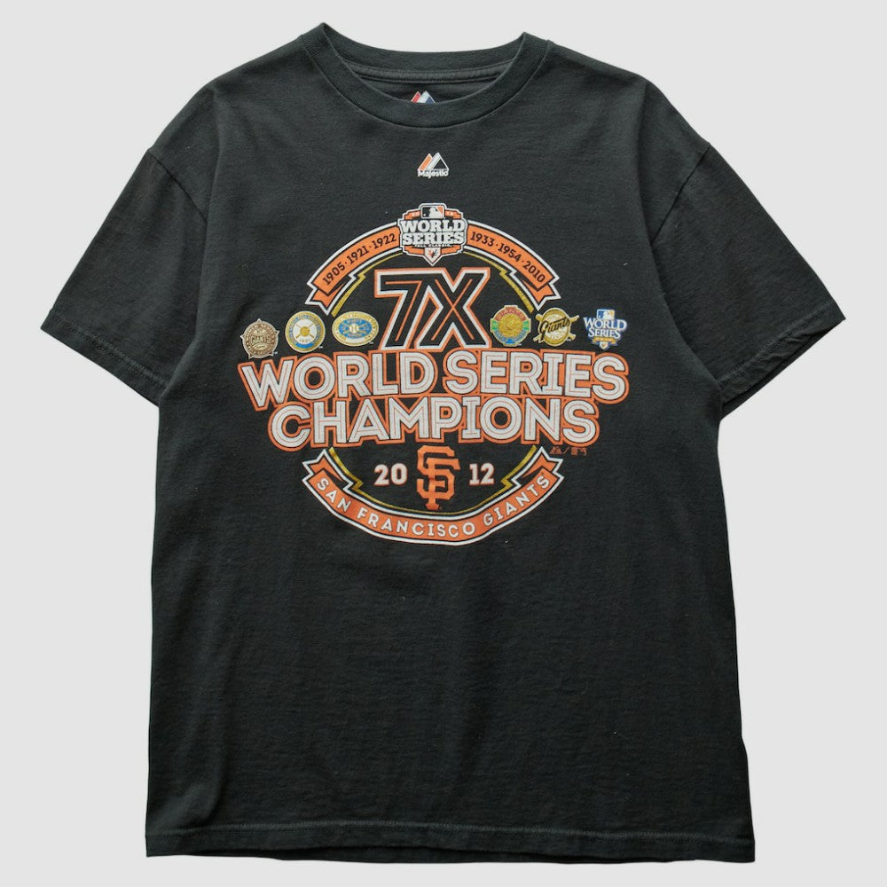 San Francisco Giants Majestic 2012 T-Shirt - Black Vintage