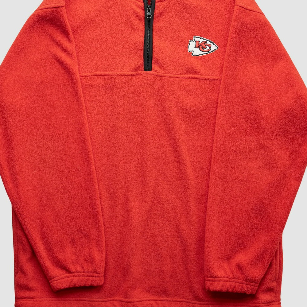Kansas City Chiefs NFL 2000s 1/4 Zip Sweatshirt - Red Vintage online