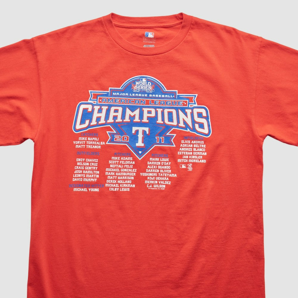 Texas Rangers 2011 T-Shirt - Red Vintage