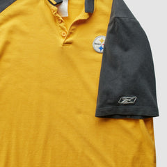 Pittsburgh Steelers Reebok 2000s T-Shirt - Yellow Vintage for sale