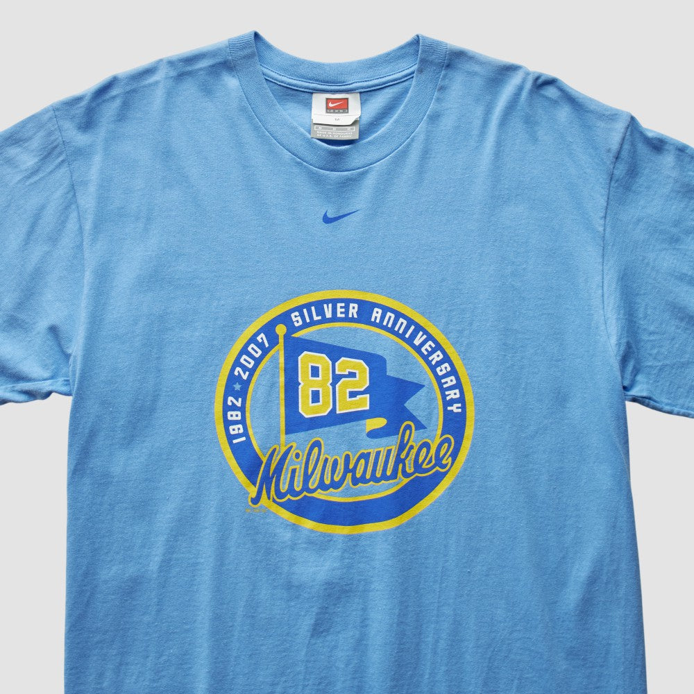 Milwaukee Brewers 2007 T-Shirt - Light Blue Vintage | Nike