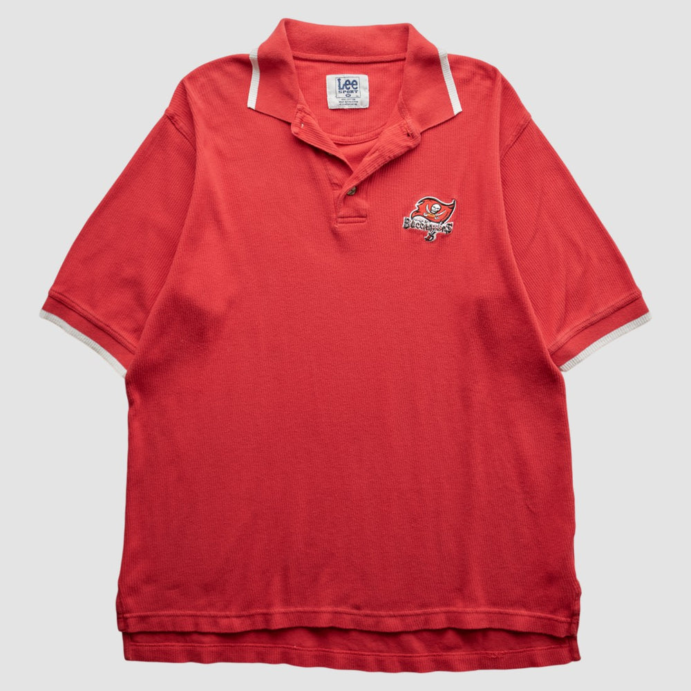 Tampa Bay Buccaneers Lee Apparel 90s Polo - Red Vintage discount