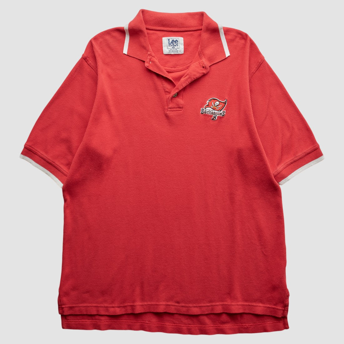 Tampa Bay Buccaneers Lee Apparel 90s Polo - Red Vintage discount