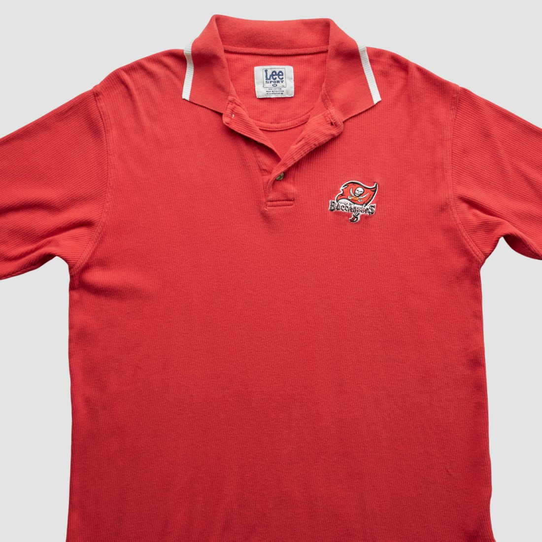 Tampa Bay Buccaneers Lee Apparel 90s Polo - Red Vintage discount