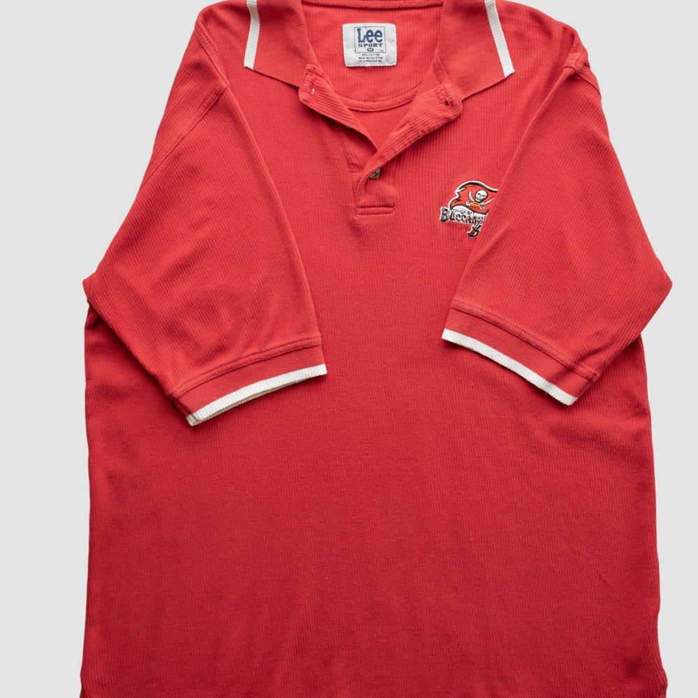 Tampa Bay Buccaneers Lee Apparel 90s Polo - Red Vintage discount