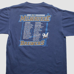 Milwaukee Brewers 2008 T-Shirt - Navy Vintage