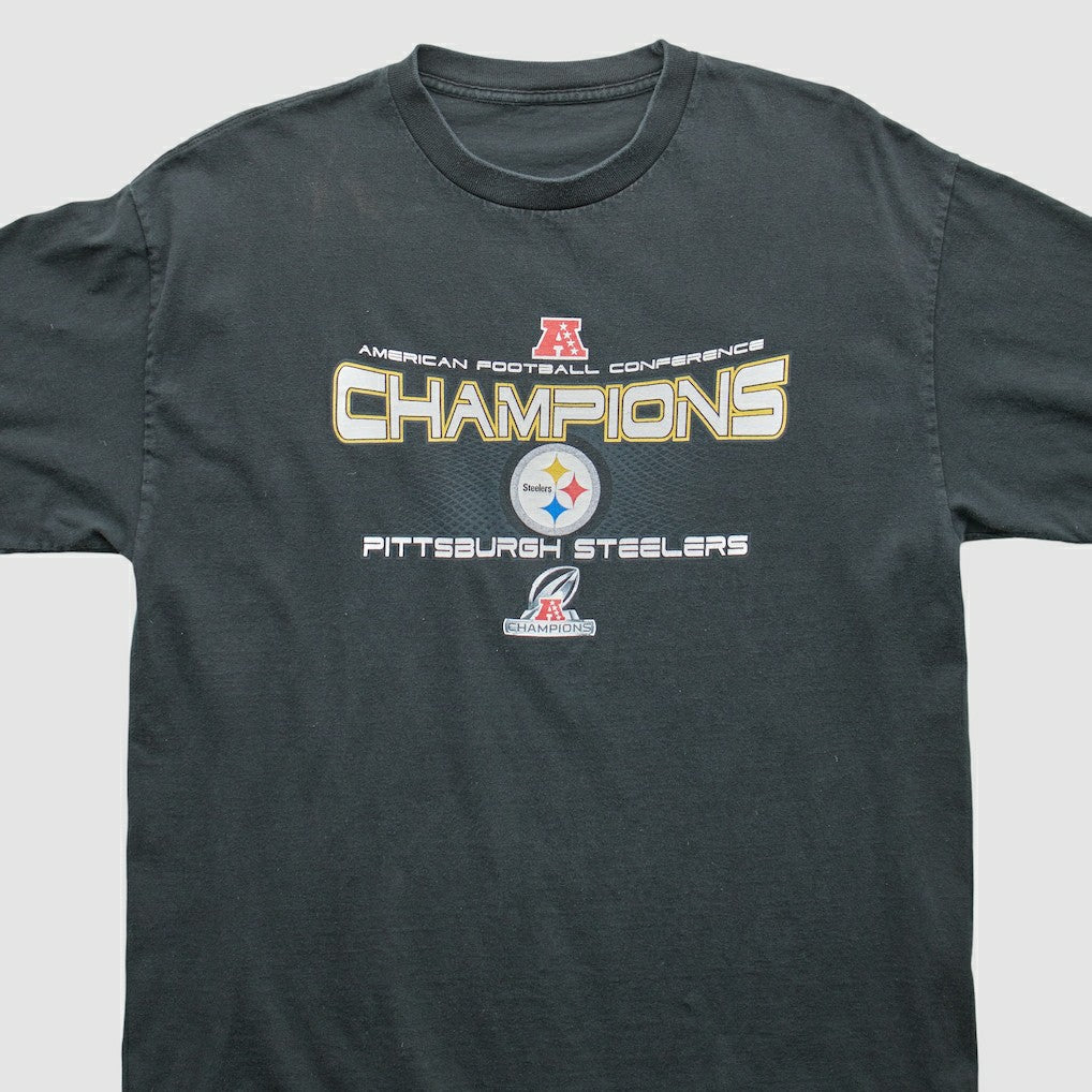 Pittsburgh Steelers 2000s T-Shirt - Black Vintage outlet