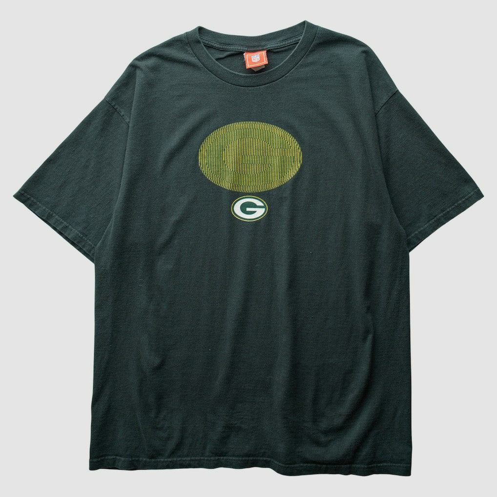Green Bay Packers NFL 2000s T-Shirt - Black Vintage for sale