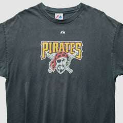 Pittsburgh Pirates Majestic 2010 T-Shirt - Black Vintage
