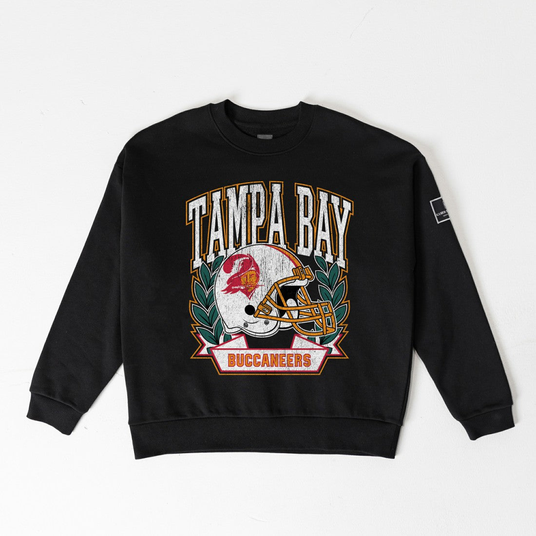 Tampa Bay Buccaneers Gameday Couture Women's Oversized Victory Lane Black Label Premium Fleece Sweatshirt - Black on sale