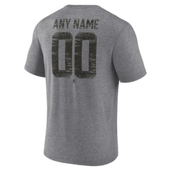 Anaheim Ducks Heritage Custom Tri-Blend T-Shirt Gray