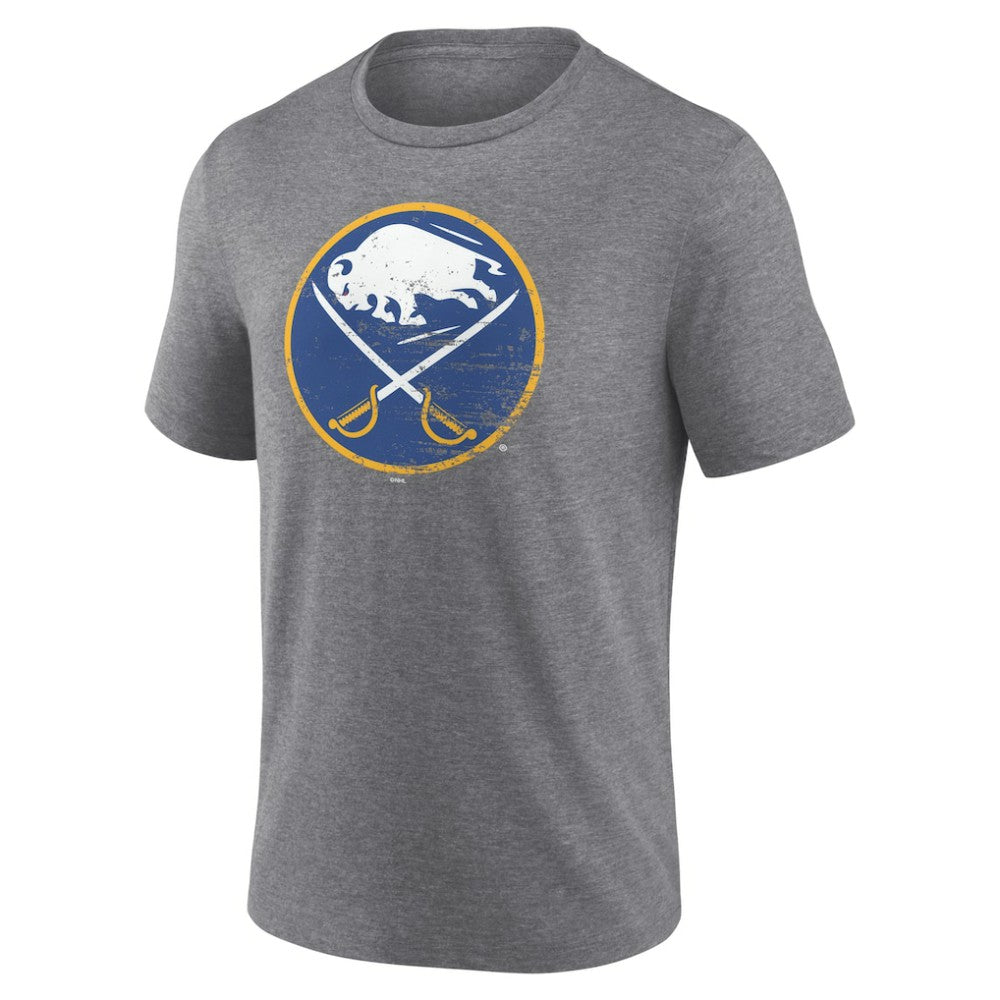 Buffalo Sabres Heritage Custom Tri-Blend T-Shirt Gray