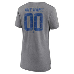 Buffalo Sabres Women's Heritage Custom Tri-Blend T-Shirt Gray