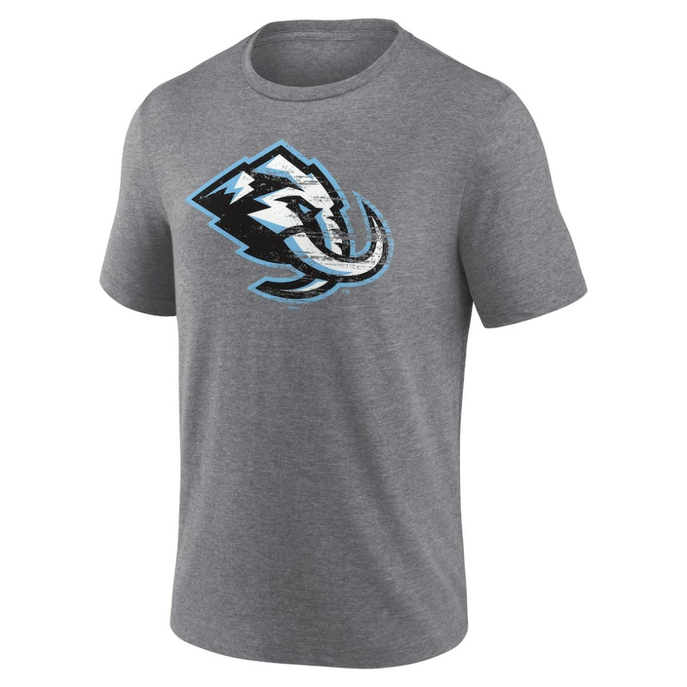 Utah Mammoth Heritage Custom Tri-Blend T-Shirt Gray