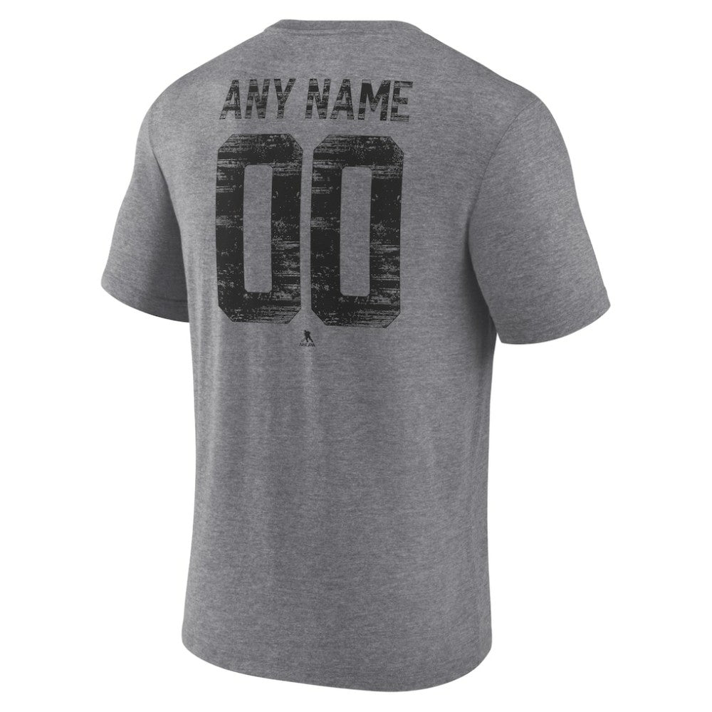 Utah Mammoth Heritage Custom Tri-Blend T-Shirt Gray