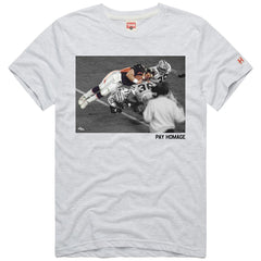 John Elway Denver Broncos Homage Unisex Pay Homage Tri-Blend T-Shirt - Ash discount