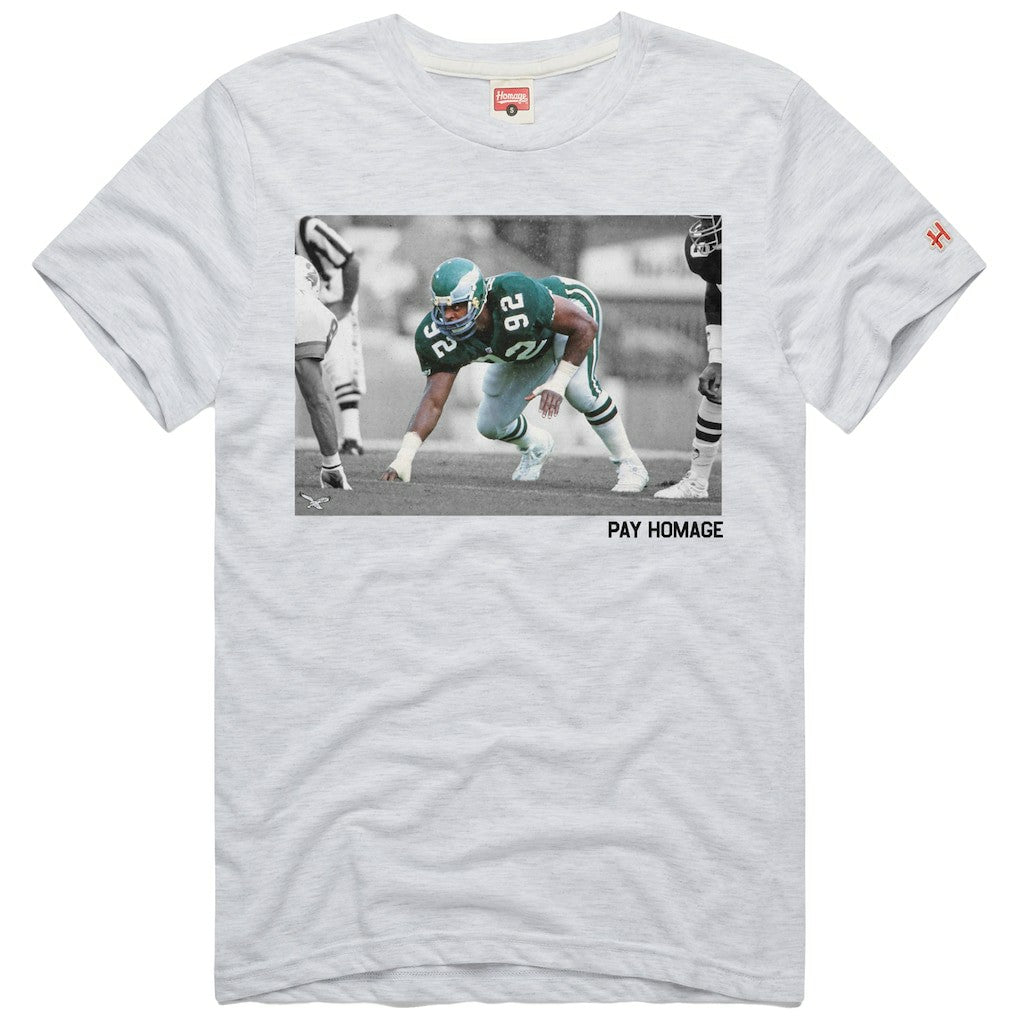 Reggie White Philadelphia Eagles Homage Unisex Pay Homage Tri-Blend T-Shirt - Ash on sale
