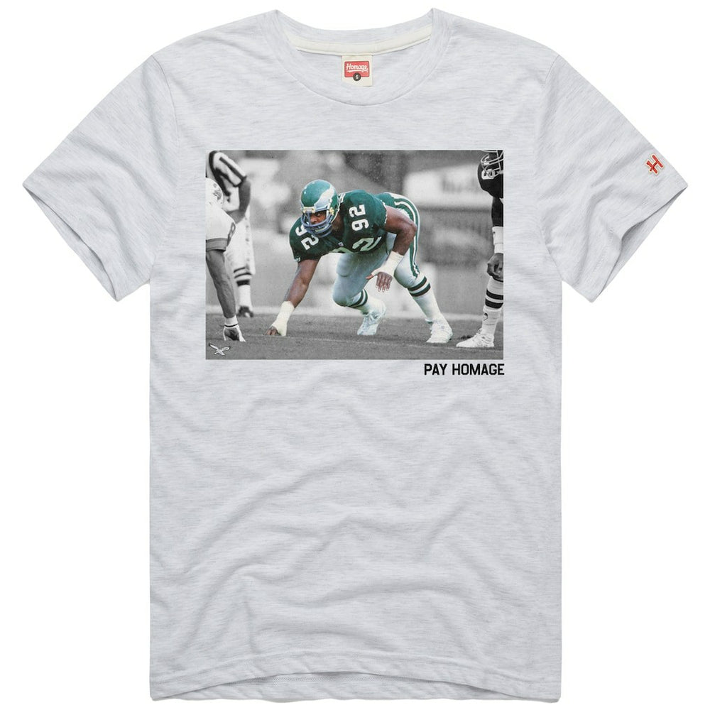 Reggie White Philadelphia Eagles Homage Unisex Pay Homage Tri-Blend T-Shirt - Ash on sale