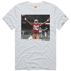 Jerry Rice San Francisco 49ers Homage Unisex Pay Homage Tri-Blend T-Shirt - Ash for sale