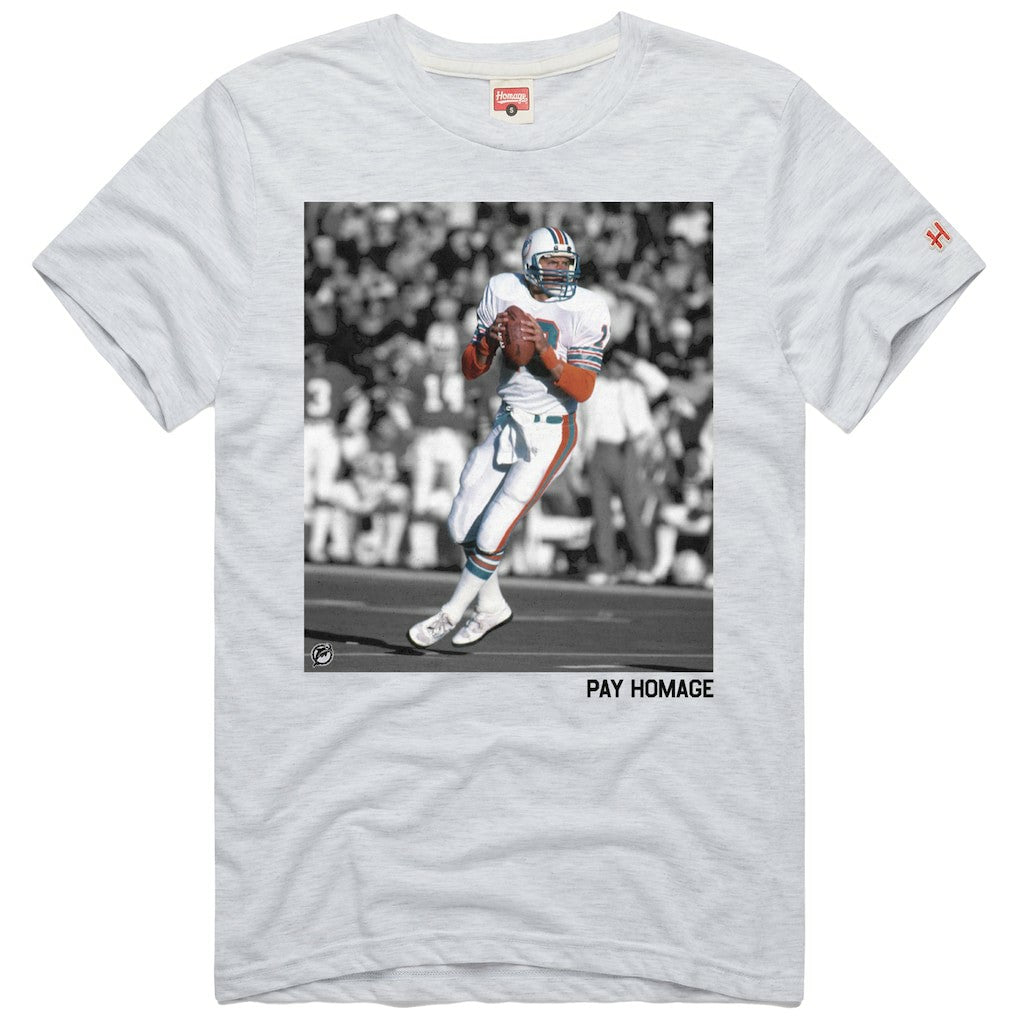 Dan Marino Miami Dolphins Homage Unisex Pay Homage Tri-Blend T-Shirt - Ash cheap