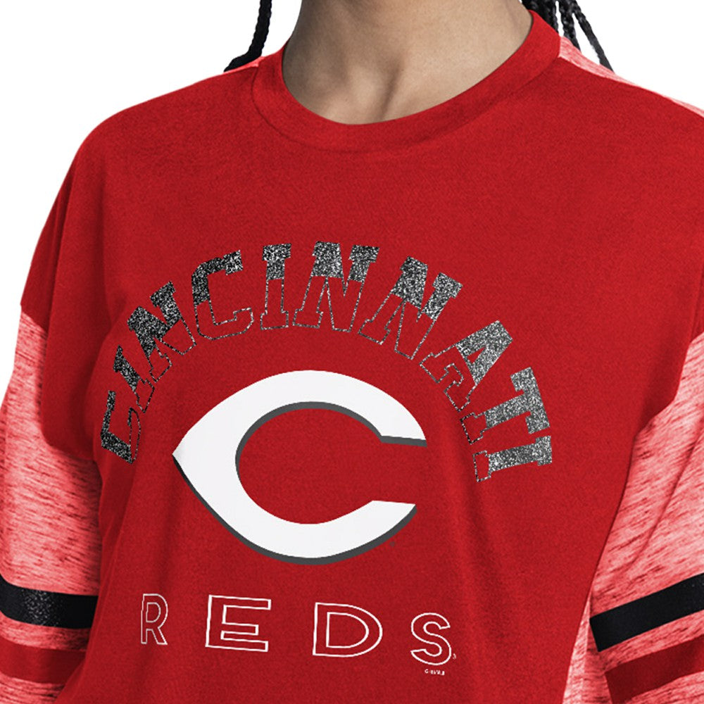Cincinnati Reds G-III 4Her by Carl Banks Women's Off-Season Oversized Top - Red