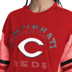 Cincinnati Reds G-III 4Her by Carl Banks Women's Off-Season Oversized Top - Red
